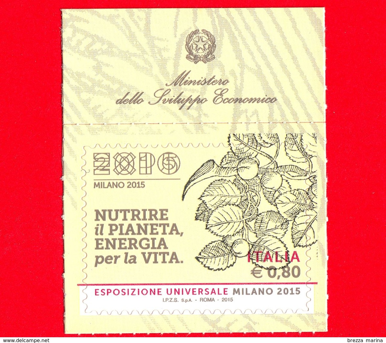 Nuovo - ITALIA - 2015 - Expo Milano 2015 - Xilografia Tratta Dal Testo "Della Agricoltura - 0,80 - 2011-20: Neufs
