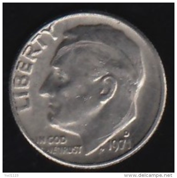 USA - 1971 Circulating 10&cent; Coin - 1946-...: Roosevelt
