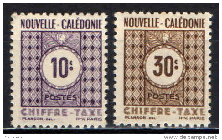 NUOVA CALEDONIA - 1948 - CIFRA - MH - Neufs