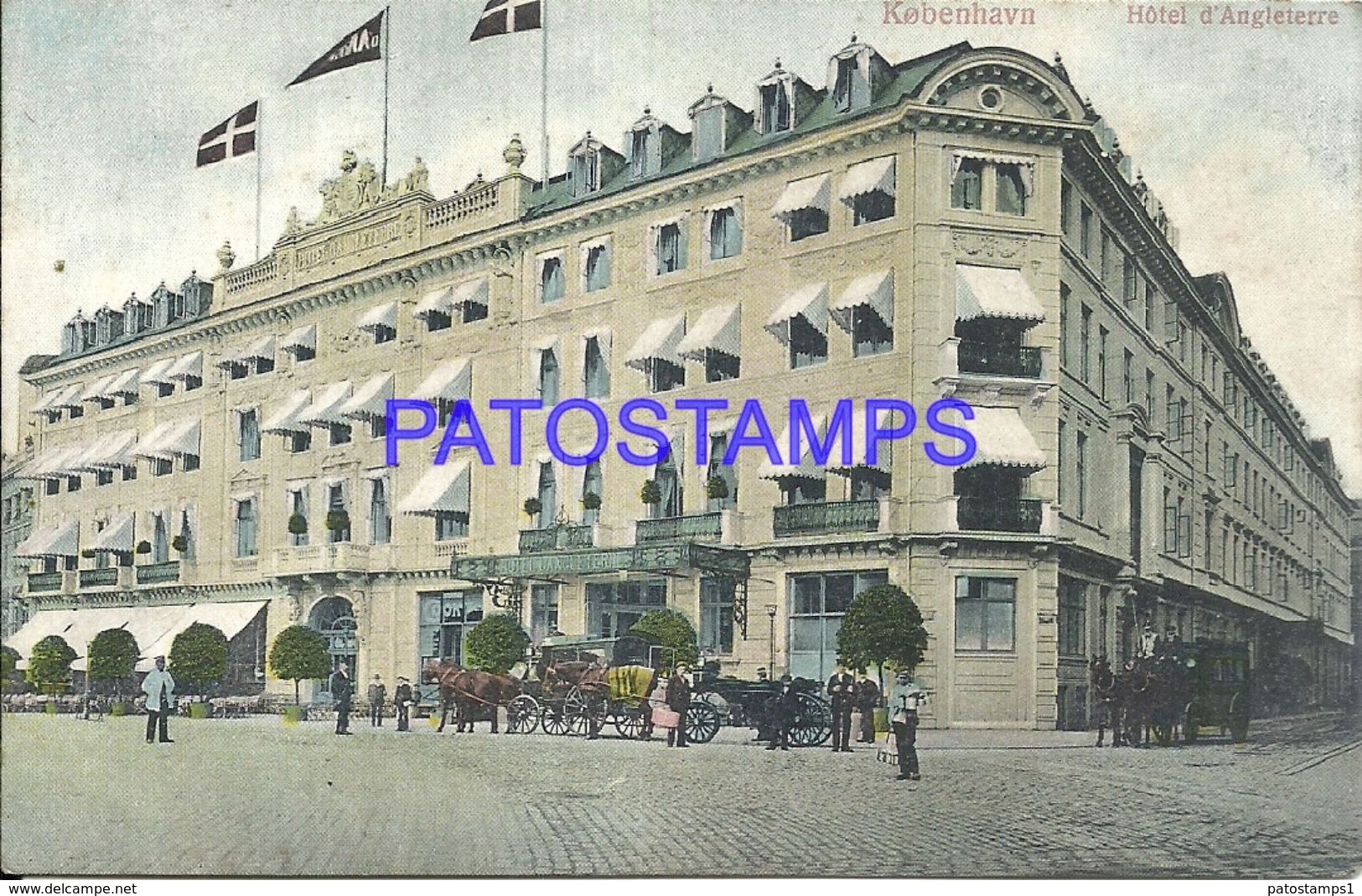 91804 DENMARK KOBENHAVN COPENHAGEN HOTEL ANGLETERRE POSTAL POSTCARD - Danemark