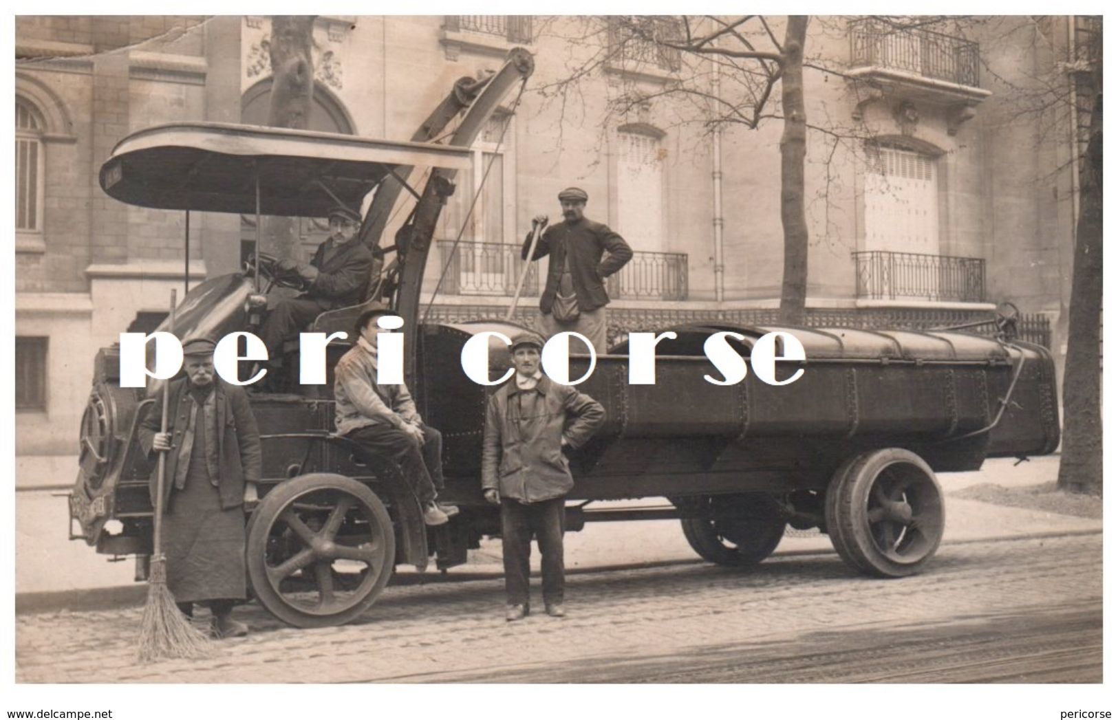 Goudronage Des Routes Systeme Voisembert Et P. Hédeline   Automobile à Vapeur  (plus Une Carte Photo  Lot De Deux) Rare - Industrie