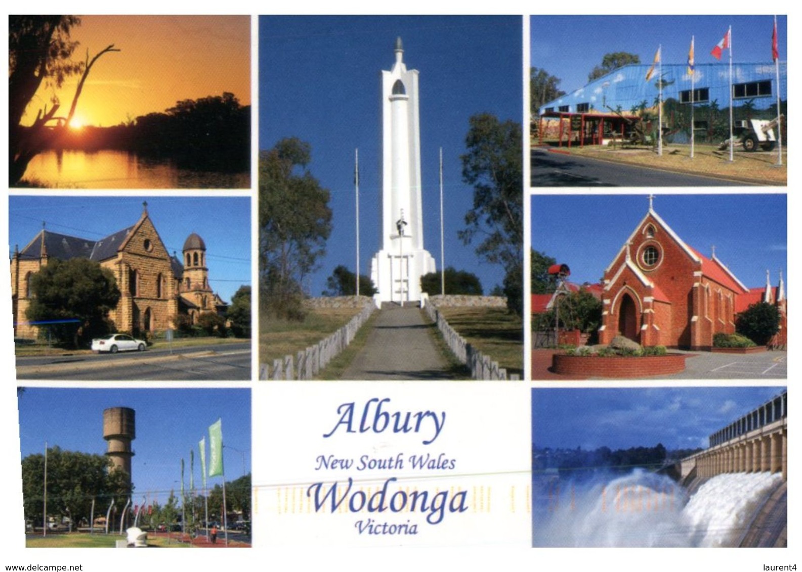(101) Australia - Albury Wodonga (with Stamps At Back Of Card) - Albury