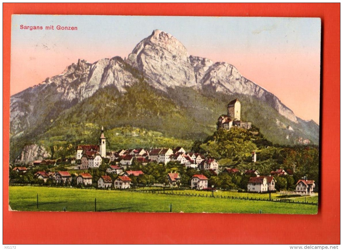 GBQ-38  Sargans. Gonzen.. Gelaufen In 1941 - Sargans