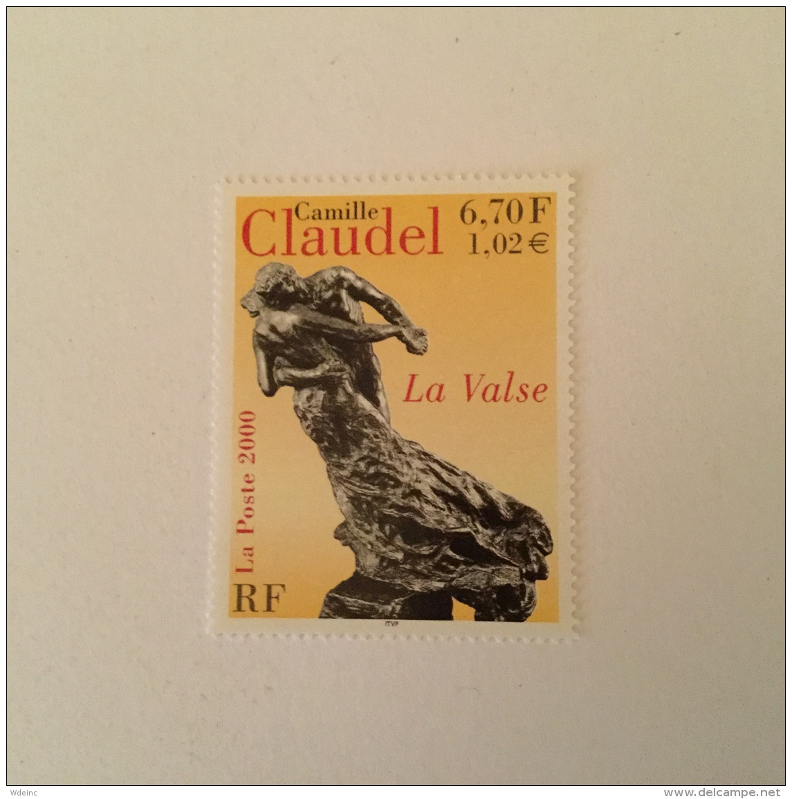 FRANCE 2000 Serie Artistique Camille Claudel  Superbe-MUH Yv3309 - Neufs