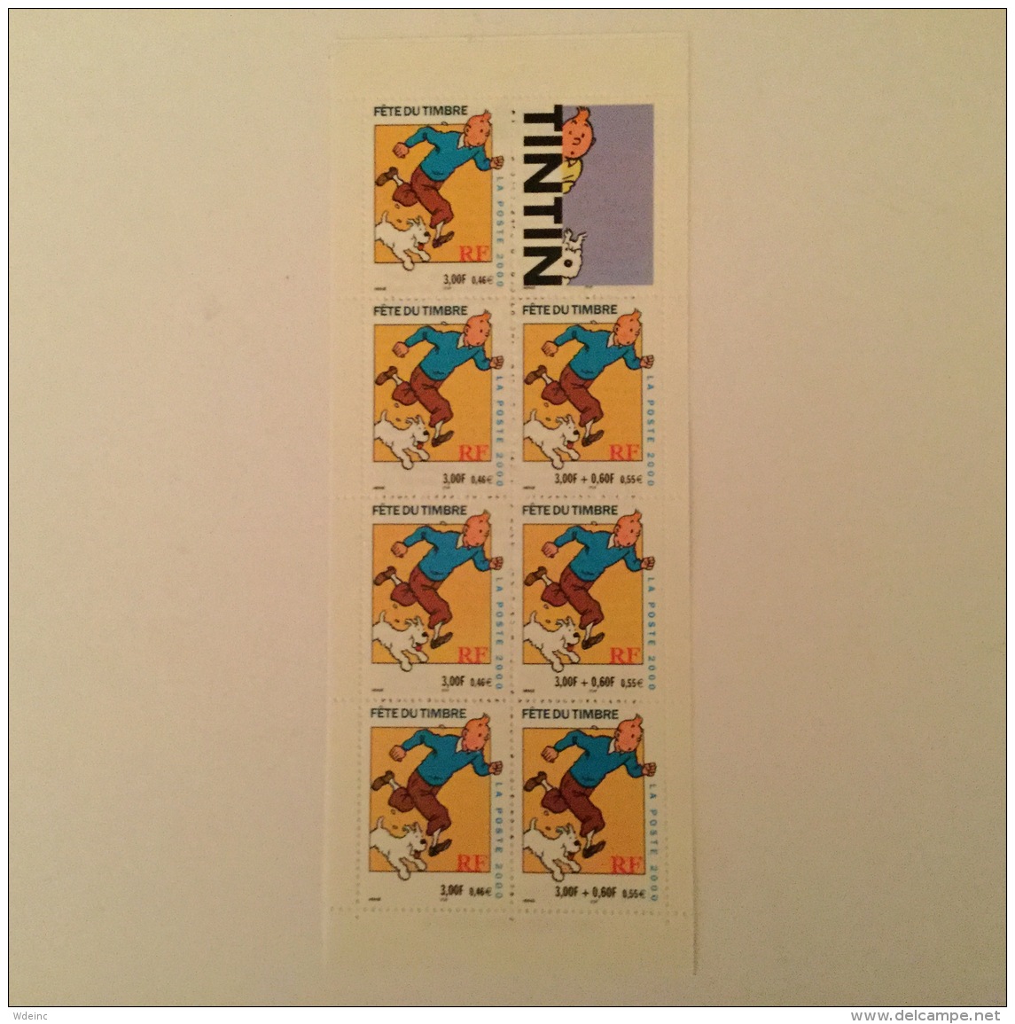 FRANCE 2000 Fete Du Timbre "Tintin" Carnet  Superbe-MUH YvBC3305 - Commemoratives