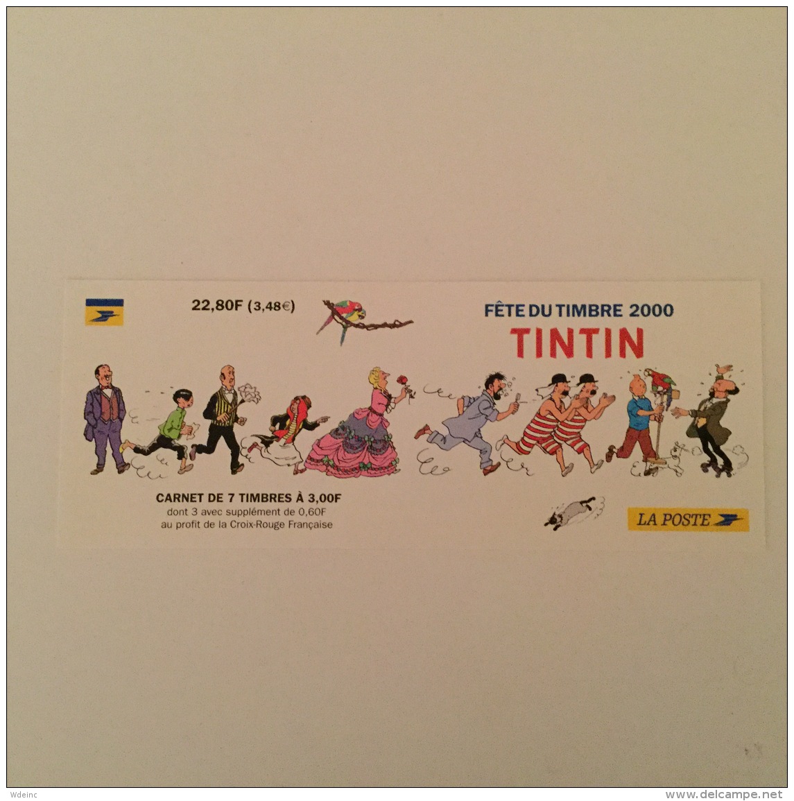 FRANCE 2000 Fete Du Timbre "Tintin" Carnet  Superbe-MUH YvBC3305 - Commemoratives