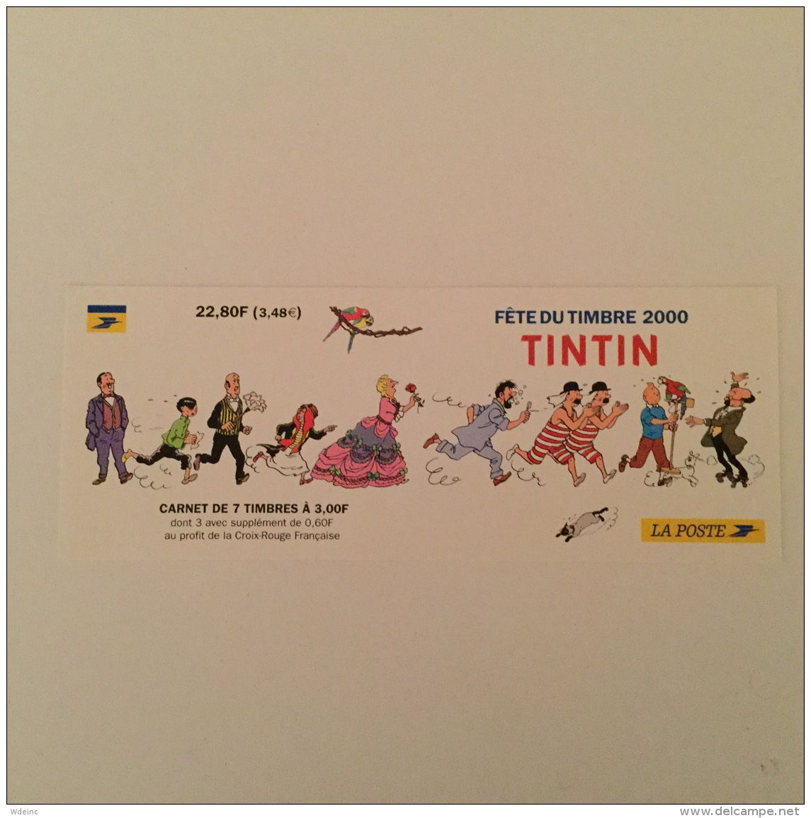 FRANCE 2000 Fete Du Timbre "Tintin" Carnet  Superbe-MUH YvBC3305 - Commémoratifs