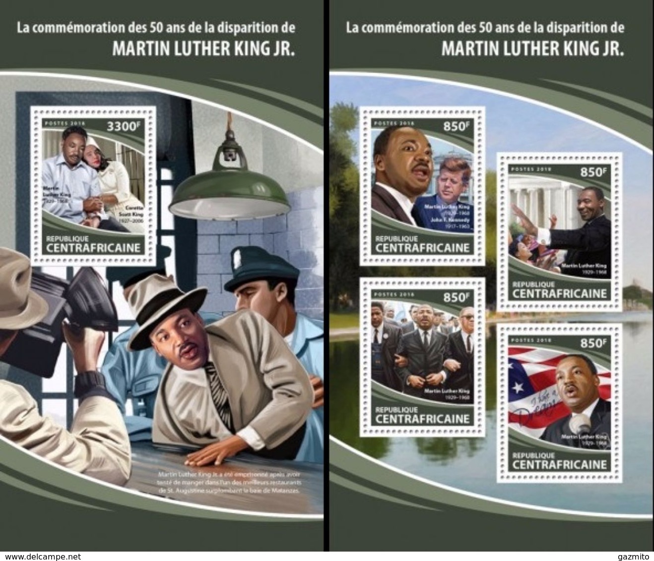 Centrafrica 2018, Martin Luther King, 4val In BF+BF - Martin Luther King