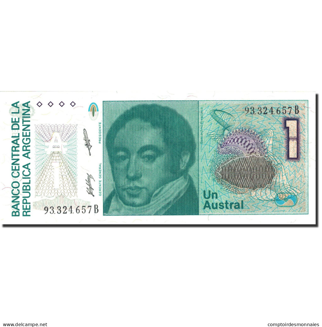 Billet, Argentine, 1 Austral, 1985-1991, Undated (1985-1989), KM:323b, NEUF - Argentine