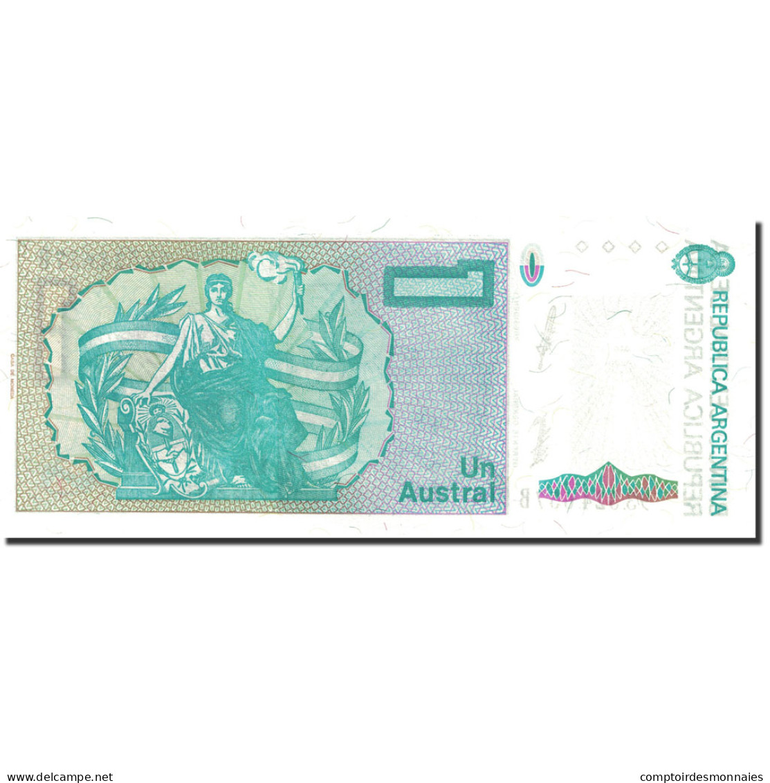 Billet, Argentine, 1 Austral, 1985-1991, Undated (1985-1989), KM:323b, NEUF - Argentine