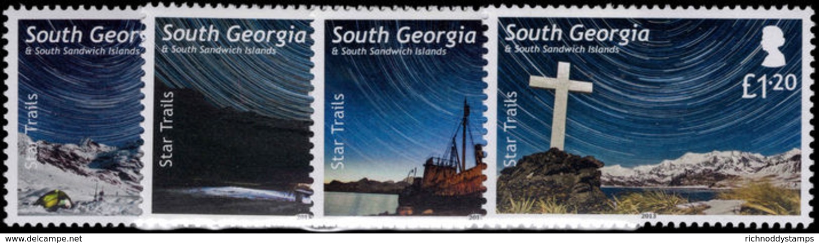 South Georgia 2013 Star Trails Unmounted Mint. - South Georgia