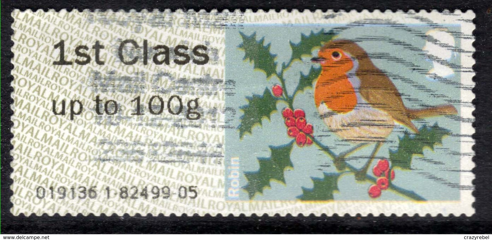 GB 2012 QE2 1st Up To 100gms Post & Go Christmas Robin ( M933 ) - Post & Go (distributeurs)