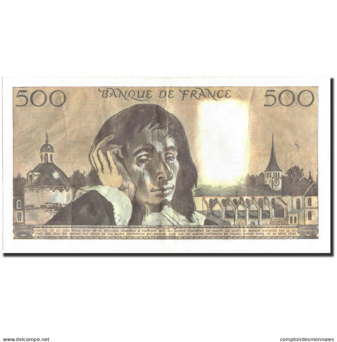 France, 500 Francs, 500 F 1968-1993 ''Pascal'', 1986, 1986-02-06, TTB+ - 500 F 1968-1993 ''Pascal''