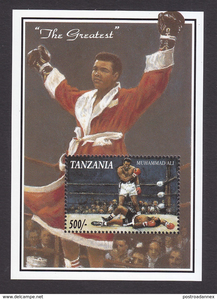 Tanzania, Scott #1080, Mint Never Hinged, Muhammed Ali, Issued 1993 - Tanzania (1964-...)