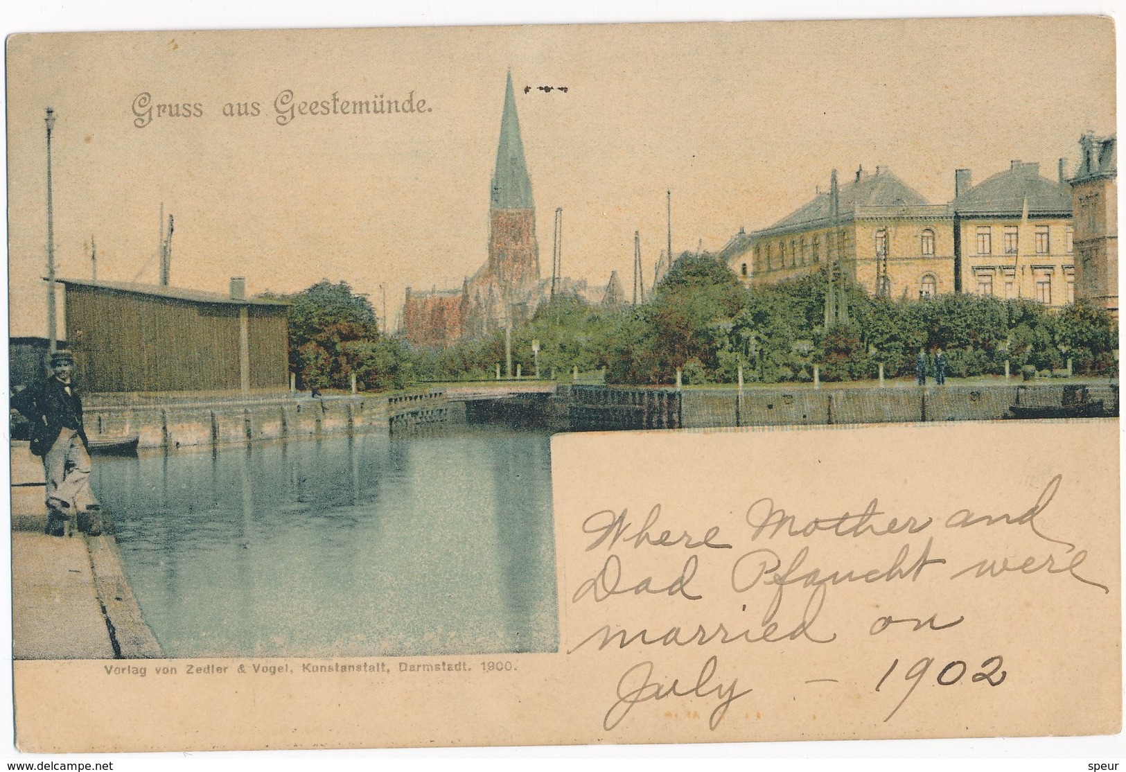 Gruss Aus Geestemünde, Zedler & Vogel, 1900. - Bremerhaven