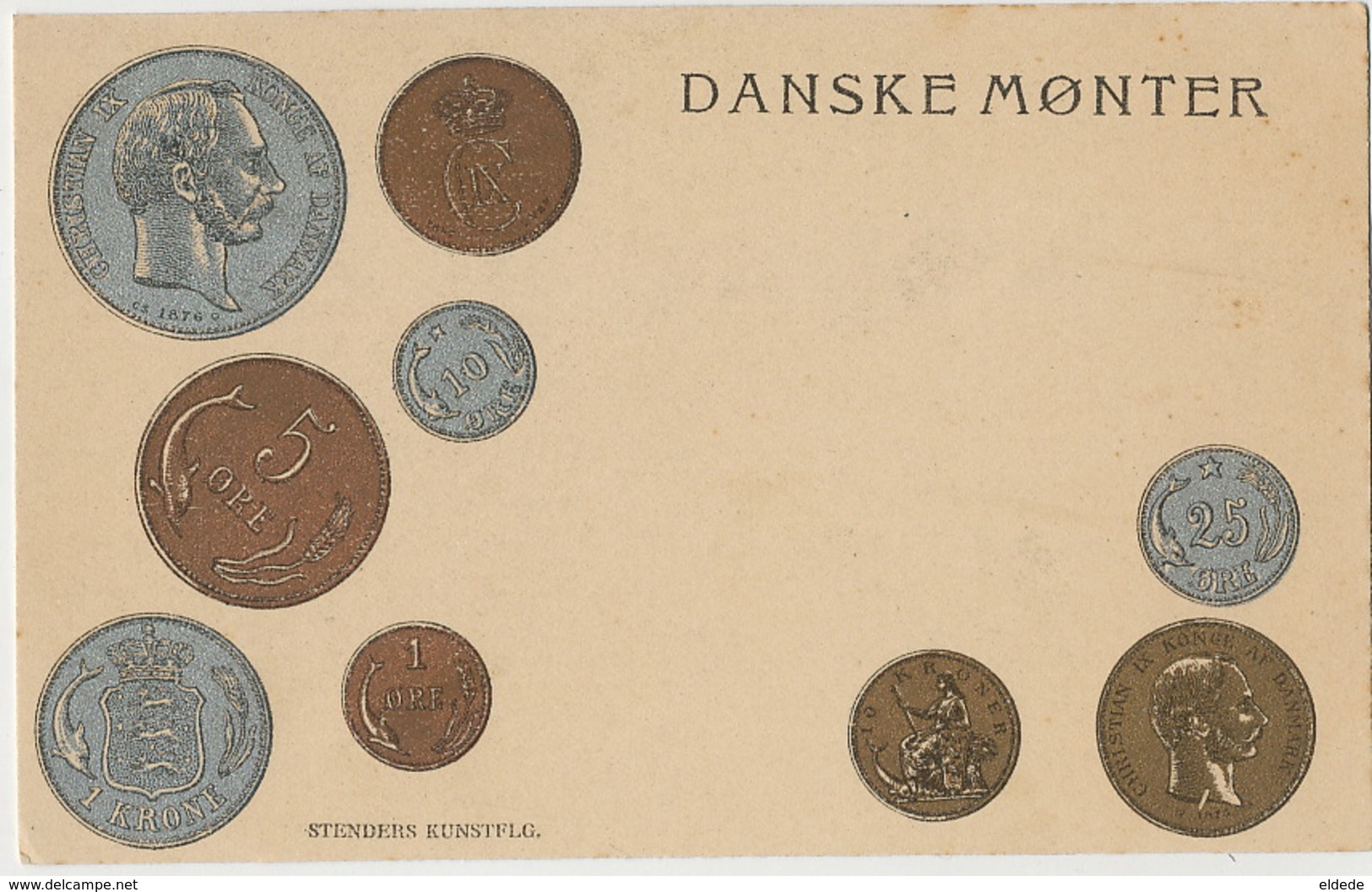 Danske Monter Monnaies Danoises Gold And Silver Danish Coins King - Danemark