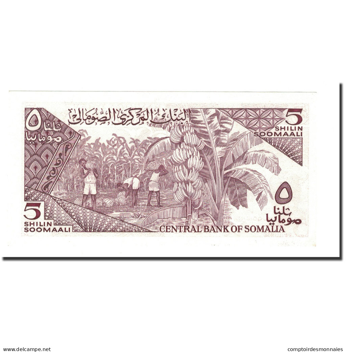 Billet, Somalie, 5 Shilin = 5 Shillings, 1983-1987, 1987, KM:31c, NEUF - Somalie