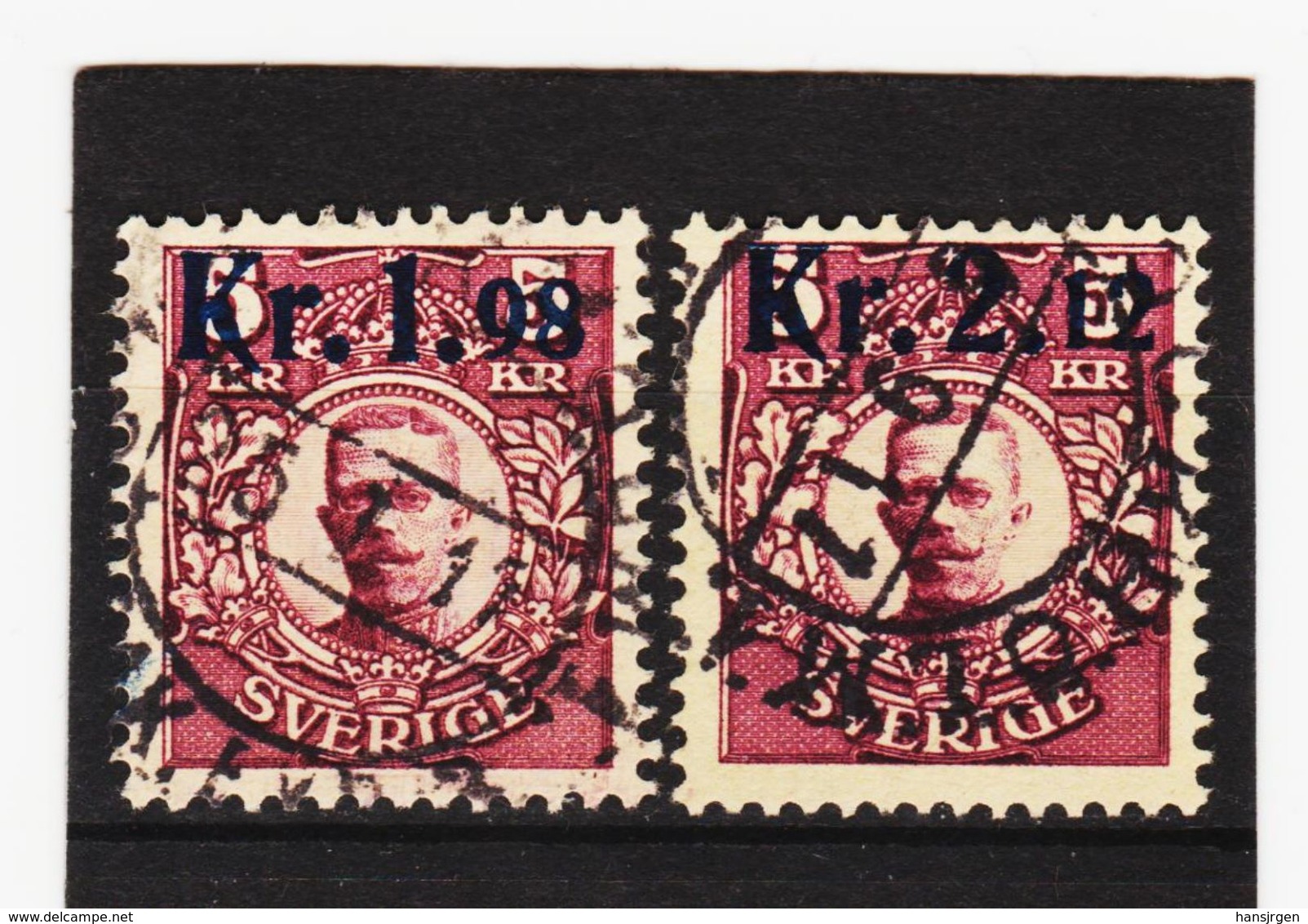 AUA494 SCHWEDEN 1917 Michl 107/08 Gebraucht / Gestempelt ZÄHNUNG Und STEMPEL SIEHE ABBILDUNG - Gebraucht