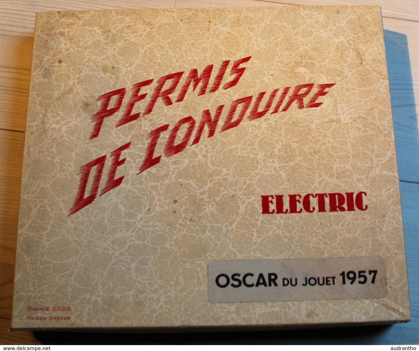 Ancien Jeu Circuit Voiture électrique "permis De Conduire" Oscar Du Jouet 1957 Modèle Déposé Breveté Sgdg - Jouets Anciens