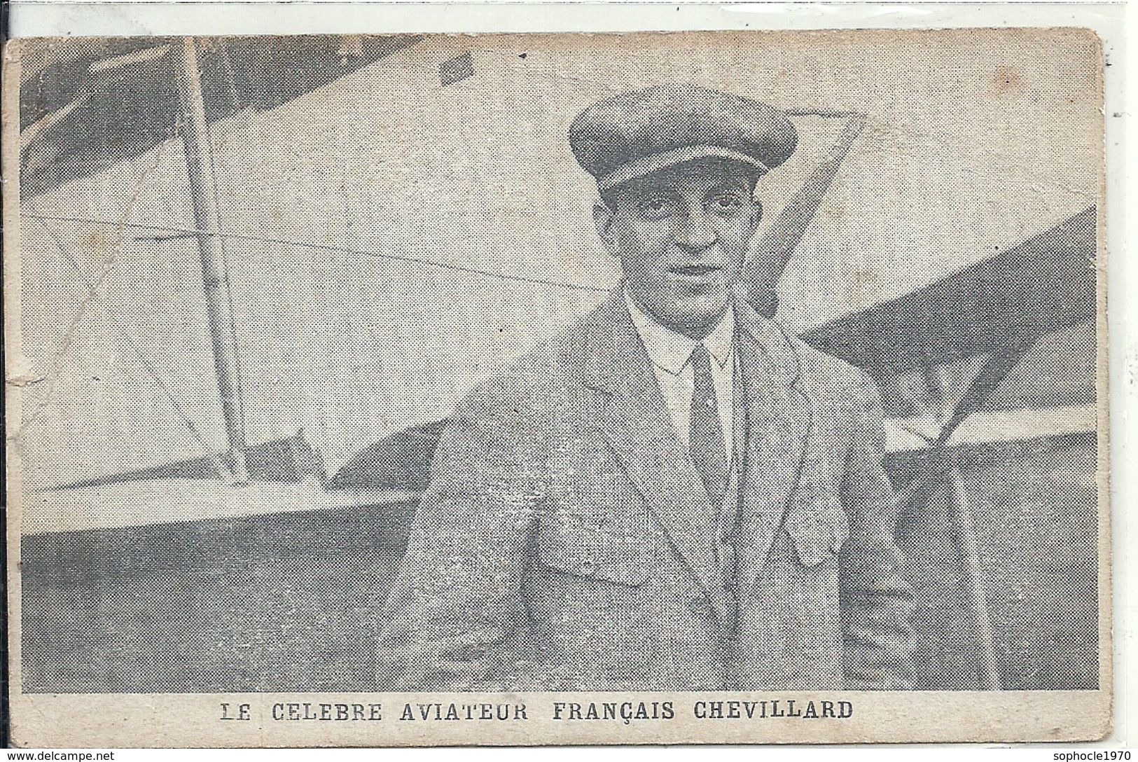 CHEVILLARD Célèbre Aviateur Français - Pliure - Aviatori