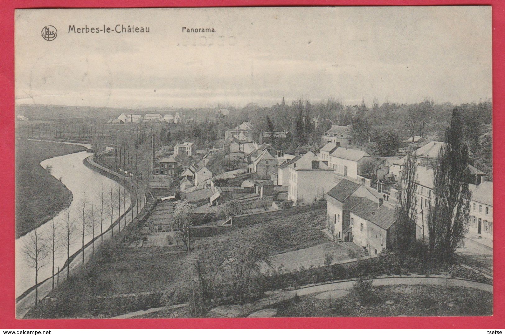 Merbes-le-Château - Joli Panorama Et ... Vue De La Sambre - 1911 ( Voir Verso ) - Merbes-le-Chateau