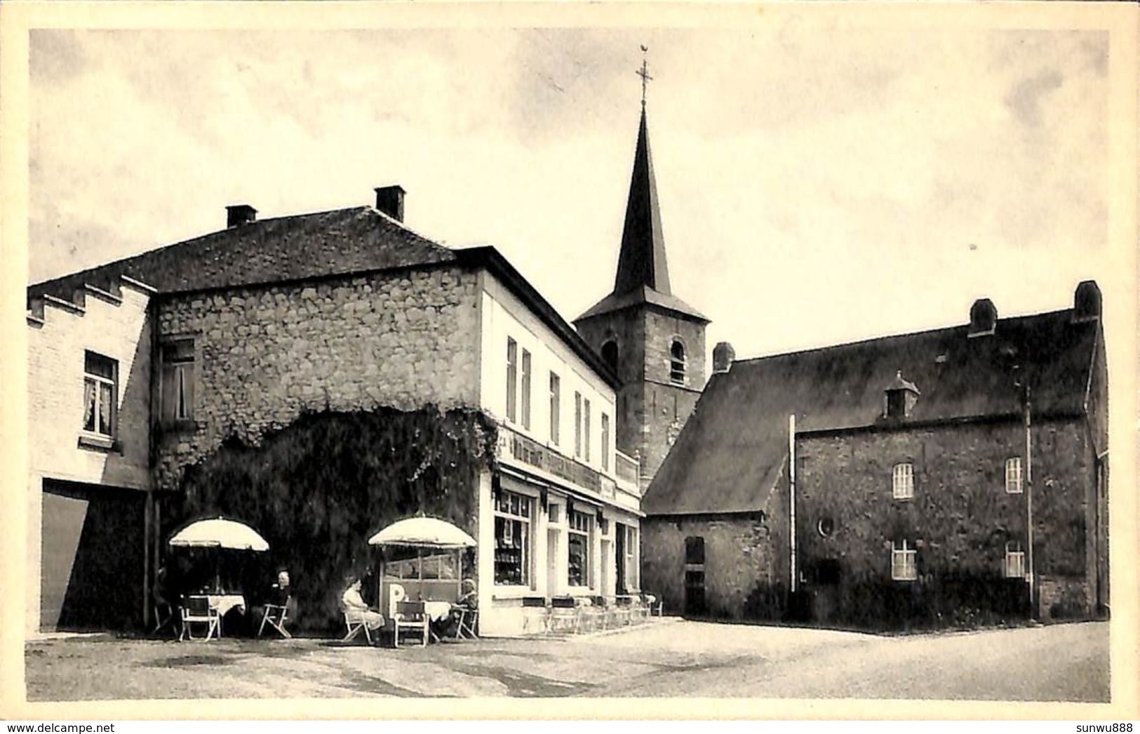 Berzée - Hôtel Notre-Dame De Grâce, L'Eglise Et Le Presbytère (animée Café) - Walcourt