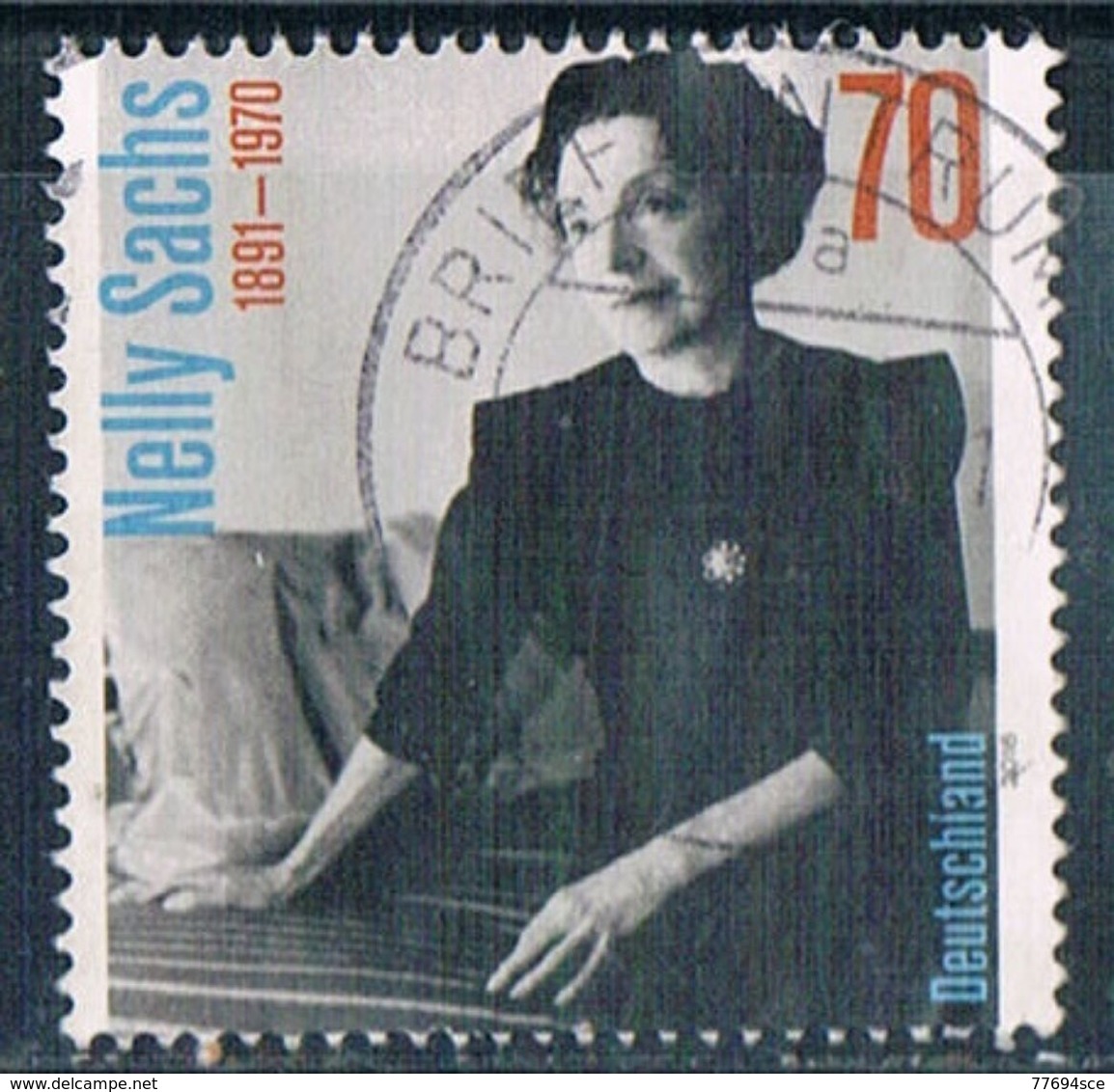 2016  125. Geburtstag Von Nelly Sachs - Used Stamps