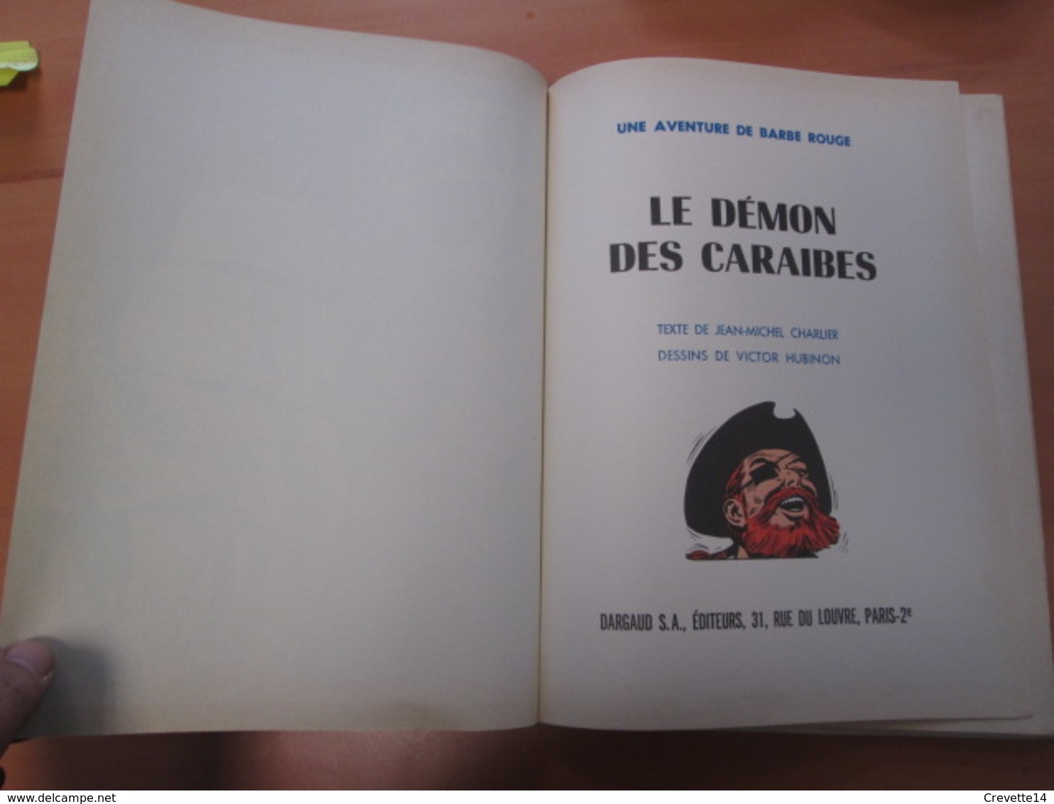 BD BARBE-ROUGE ÉDITION ORIGINALE COTÉE 450€ "LE DEMON DES CARAIBES" BON ÉTAT GENERAL