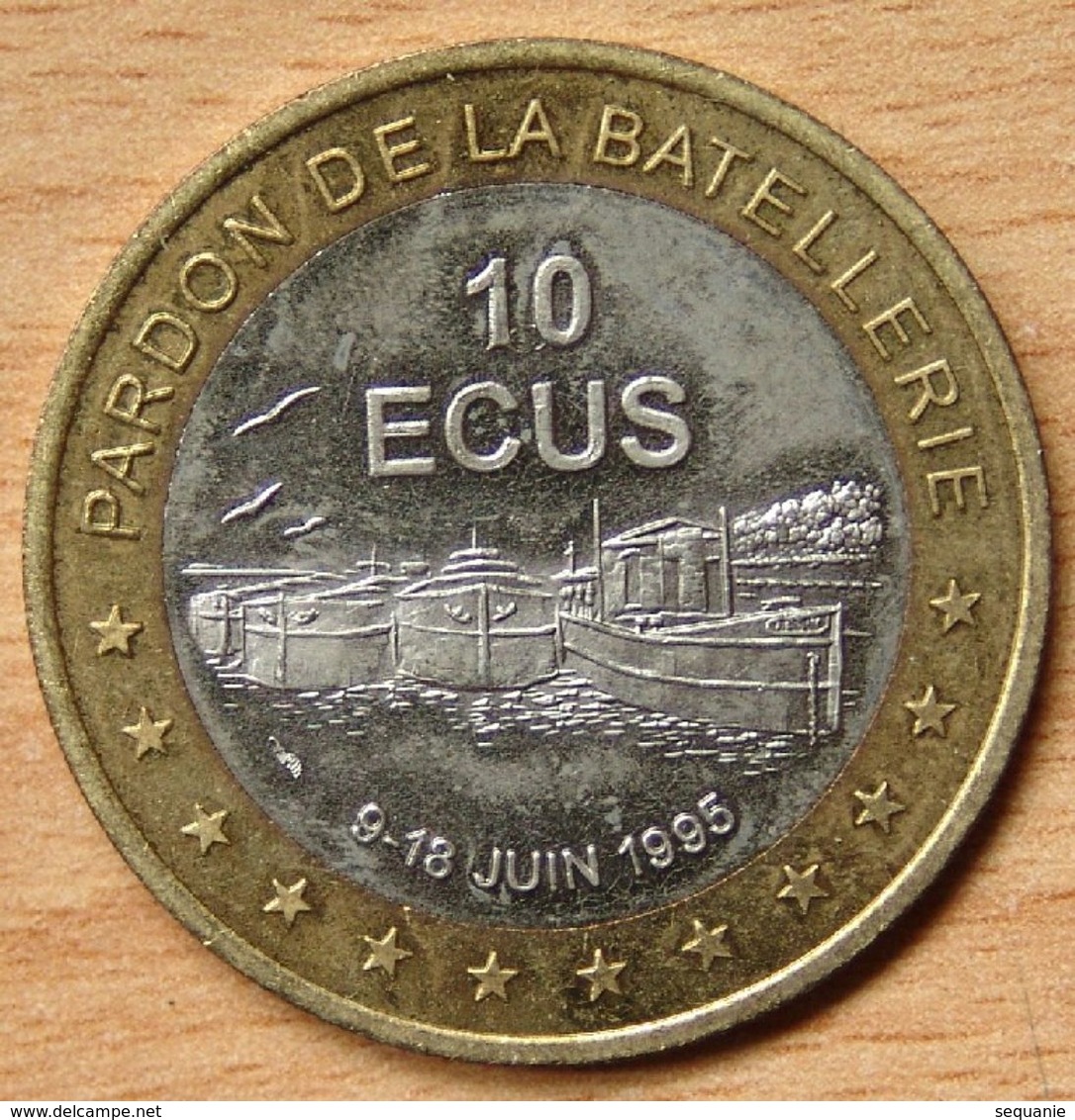 France 10 Ecus 1995 Bimétallique Conflans-Sainte-Honorine (78)/ Pardon De La Batellerie / - Euros Of The Cities