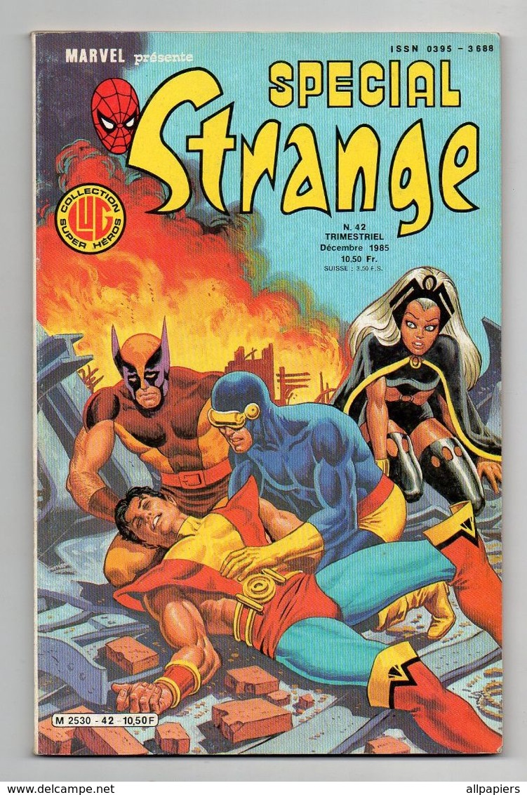 Spécial Strange N°42 Les étranges X-MEN - L'araignée Et L'homme-fourmi - La Chose Et Triton - Erik Le Rouge De 1985 - Special Strange