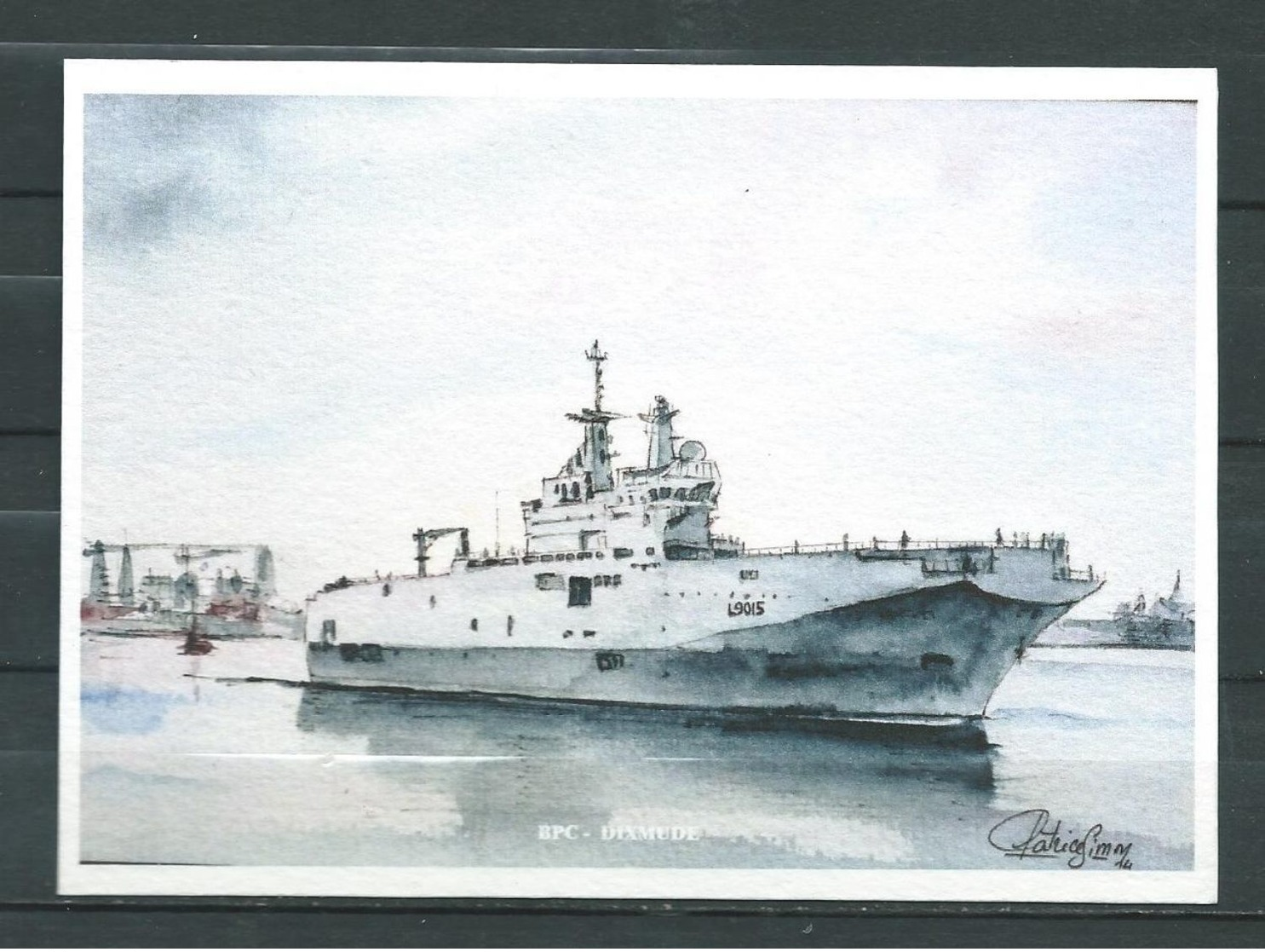 B.P.C DIXMUDE - Carte Non écrite D'après Une Aquarelle - édition Sur Papier à Grains - 2014 - Naval Post