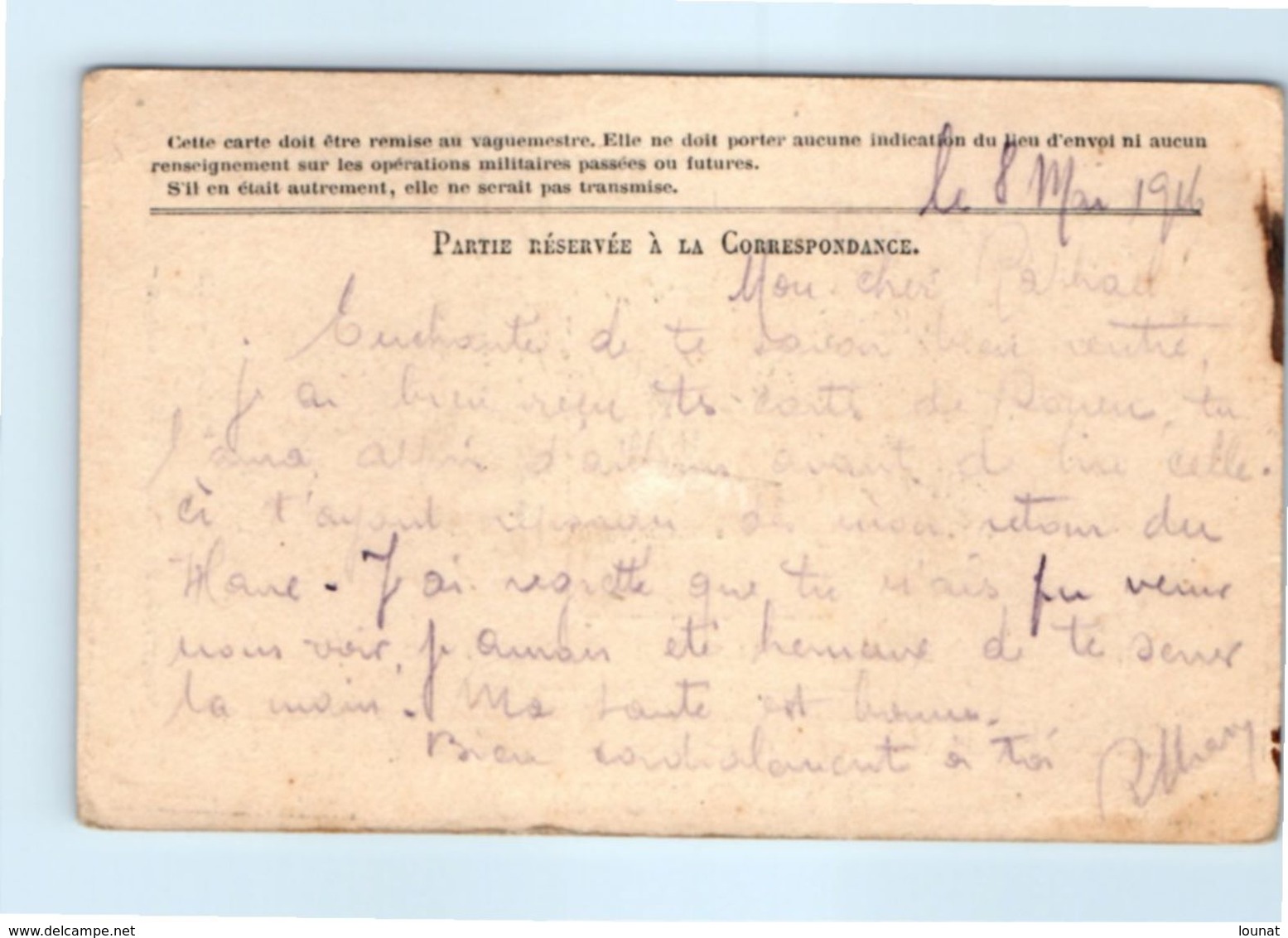 Carte En Franchise Militaire - Correspondance Des Armées De La République - 43 è Artillerie -Année 1916 - Lettres & Documents