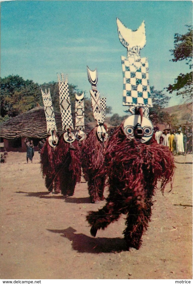 AFRIQUE - Masques Africains,pays Divers,guinée,cameroun,haute Volta,côte D'ivoire, Lot De 8 Cartes. - Non Classés