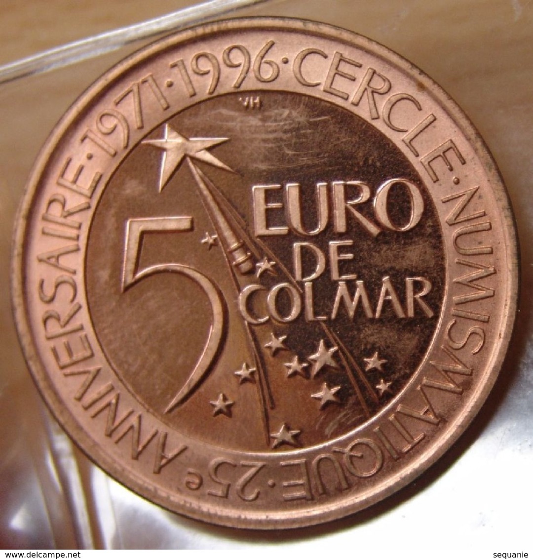 France 5 EURO DE COLMAR 1996 Cercle Numismatique - Euros De Las Ciudades