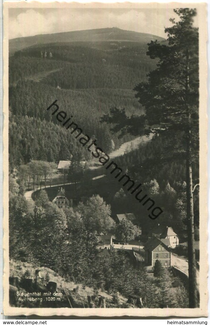 Blauenthal - Auersberg - Foto-AK - Verlag Franz Landgraf Zwickau - Eibenstock