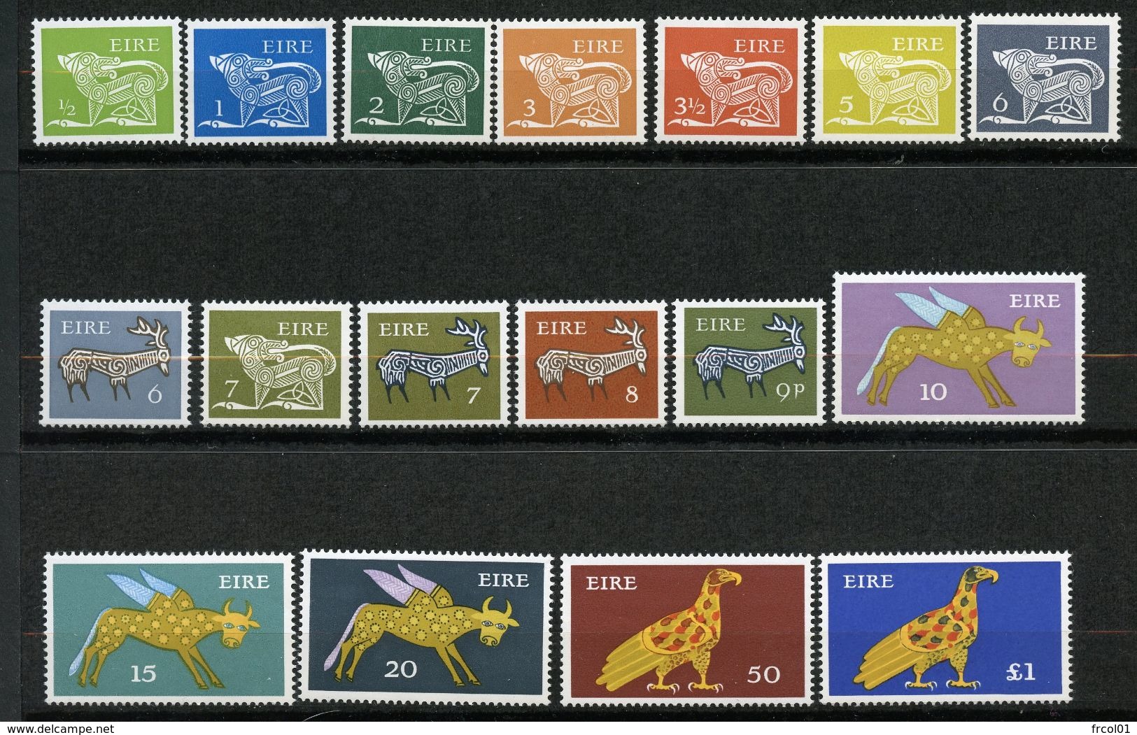 Irlande, Yvert 318A/323,349A,350A,382, Scott 343/359, MNH - Neufs