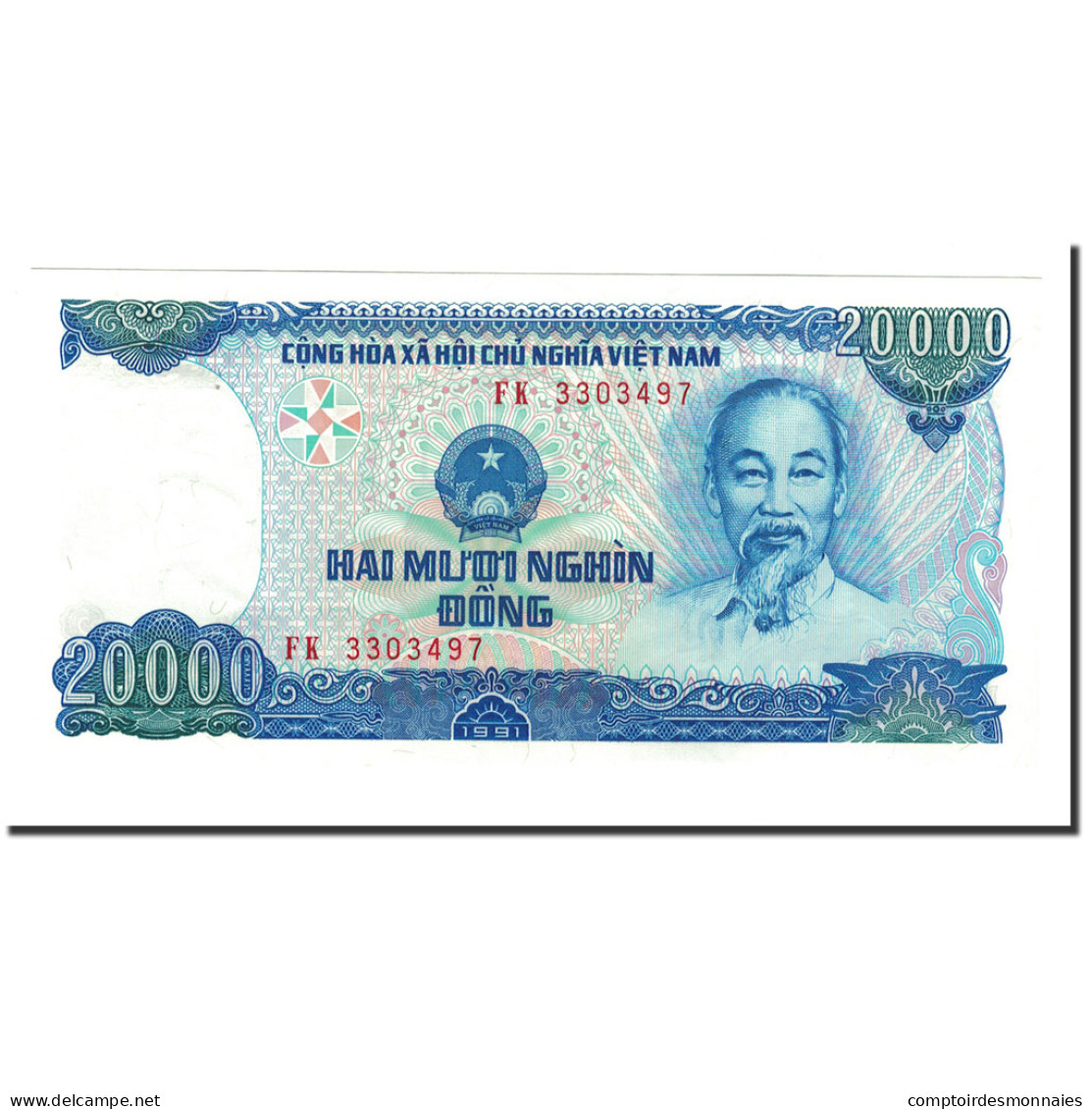 Billet, Viet Nam, 20,000 D<ox>ng, 1991 (1993), KM:110a, NEUF - Vietnam