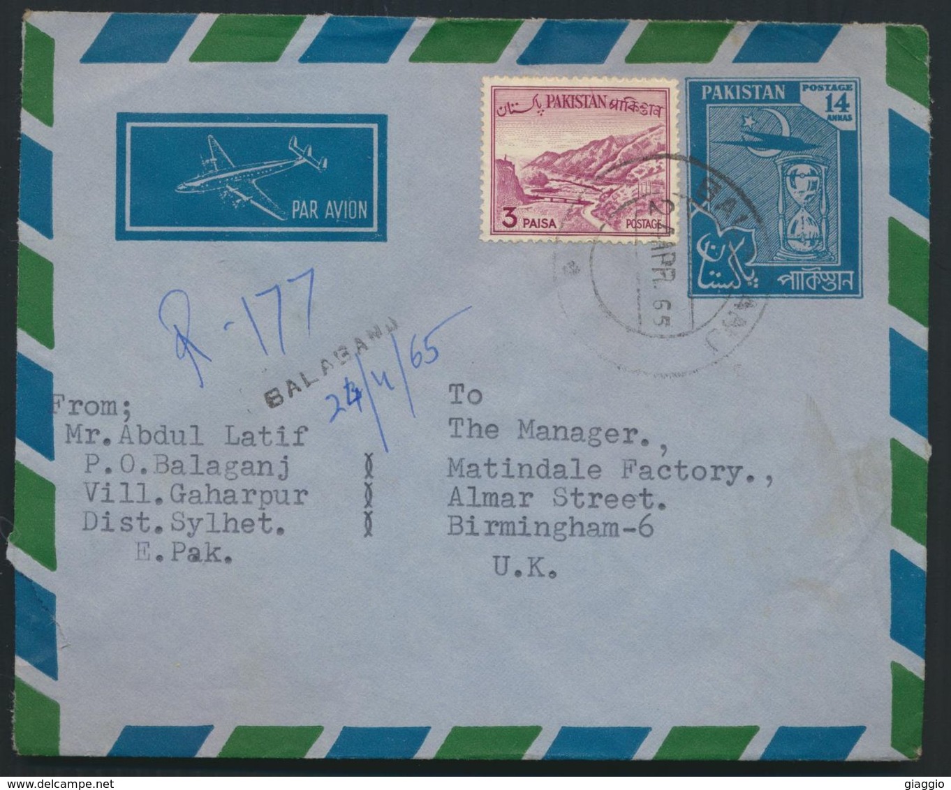 °°° POSTAL HISTORY - PAKISTAN 1965 °°° - Pakistan