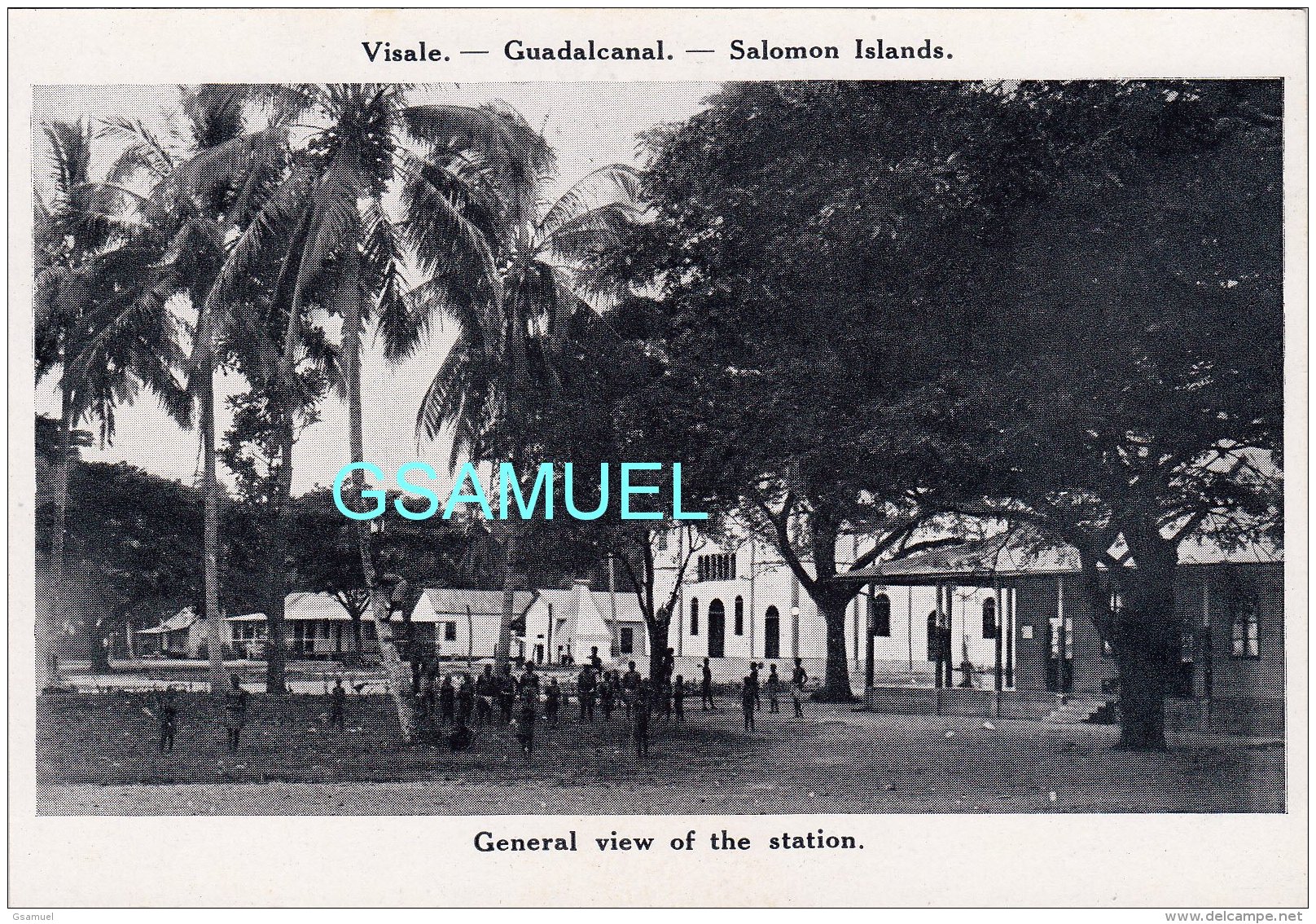 Oceanie, Visale Guadalcanal Salomon Islands, General View Of The Station. - (voir Scan). - Salomon