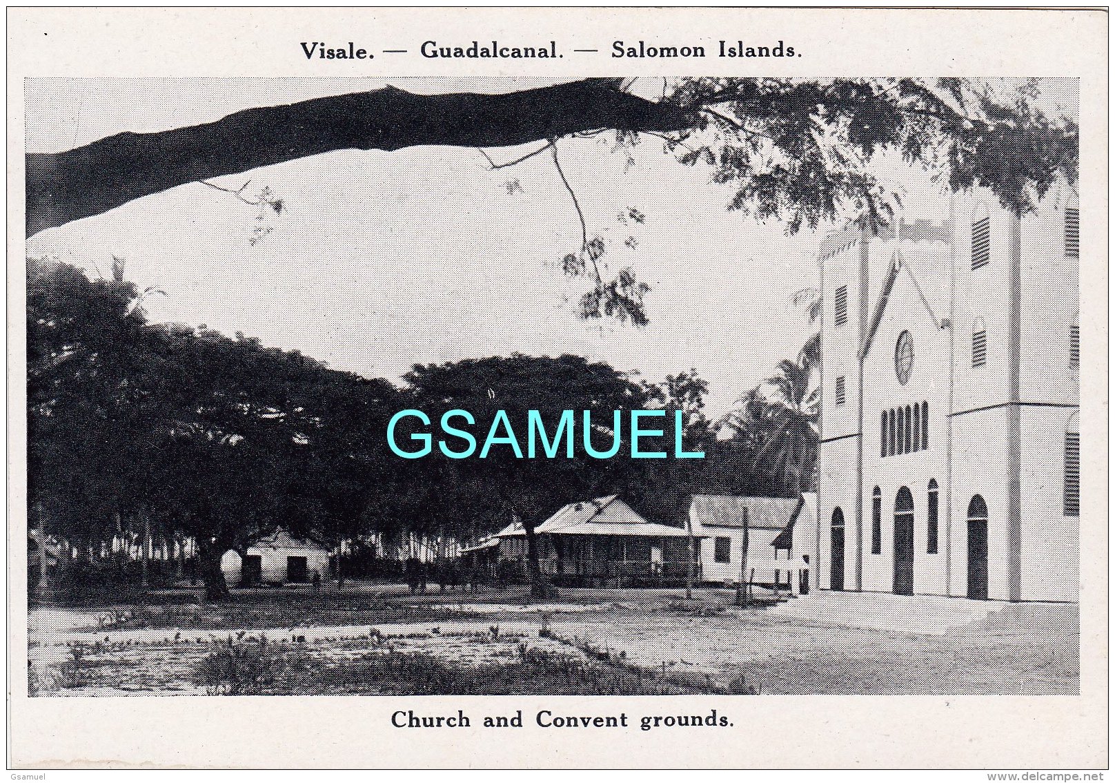 Oceanie, Visale Guadalcanal Salomon Islands, Church And Convent Grounds. - (voir Scan). - Salomon