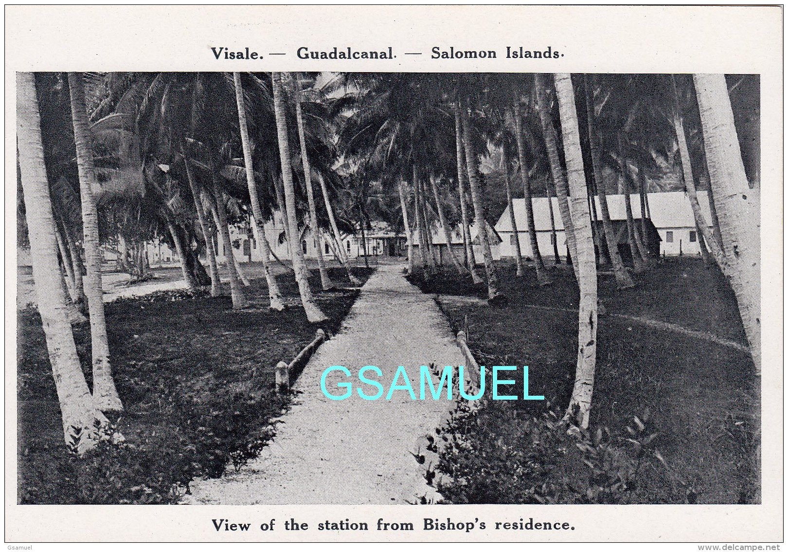 Oceanie, Visale Guadalcanal Salomon Islands, View Of The Station From Bishop's Residence. - (voir Scan). - Salomon