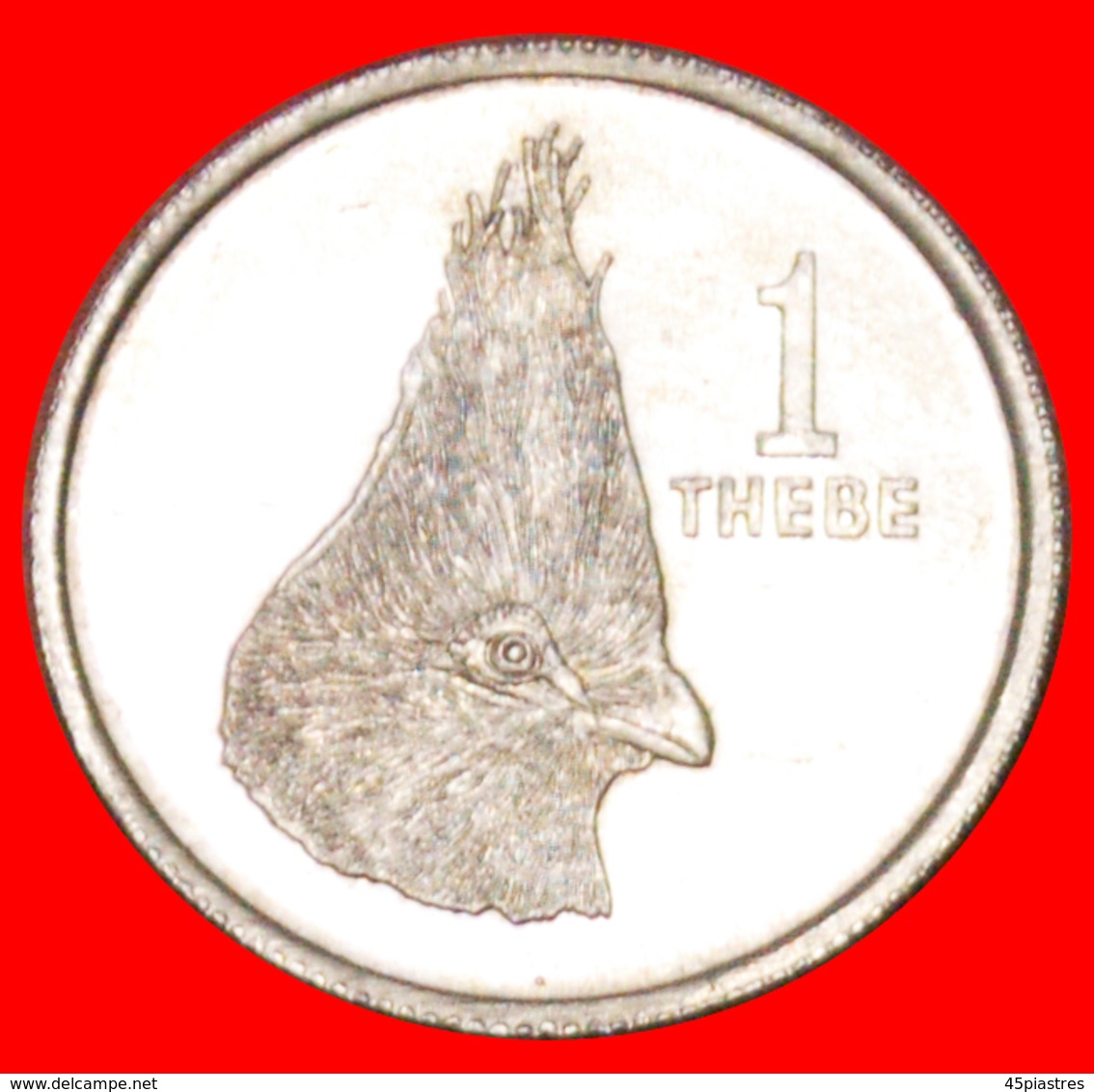 √ BIRD: BOTSWANA ★ 1 THEBE 1976 MINT LUSTER! LOW START ★ NO RESERVE! - Botswana