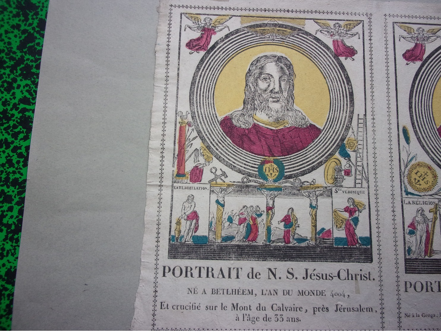 Image - Martin-Delahaye  - Portrait De N.S. Jésus-Christ - Portrait De N. S. P. Le Pape - Images Religieuses