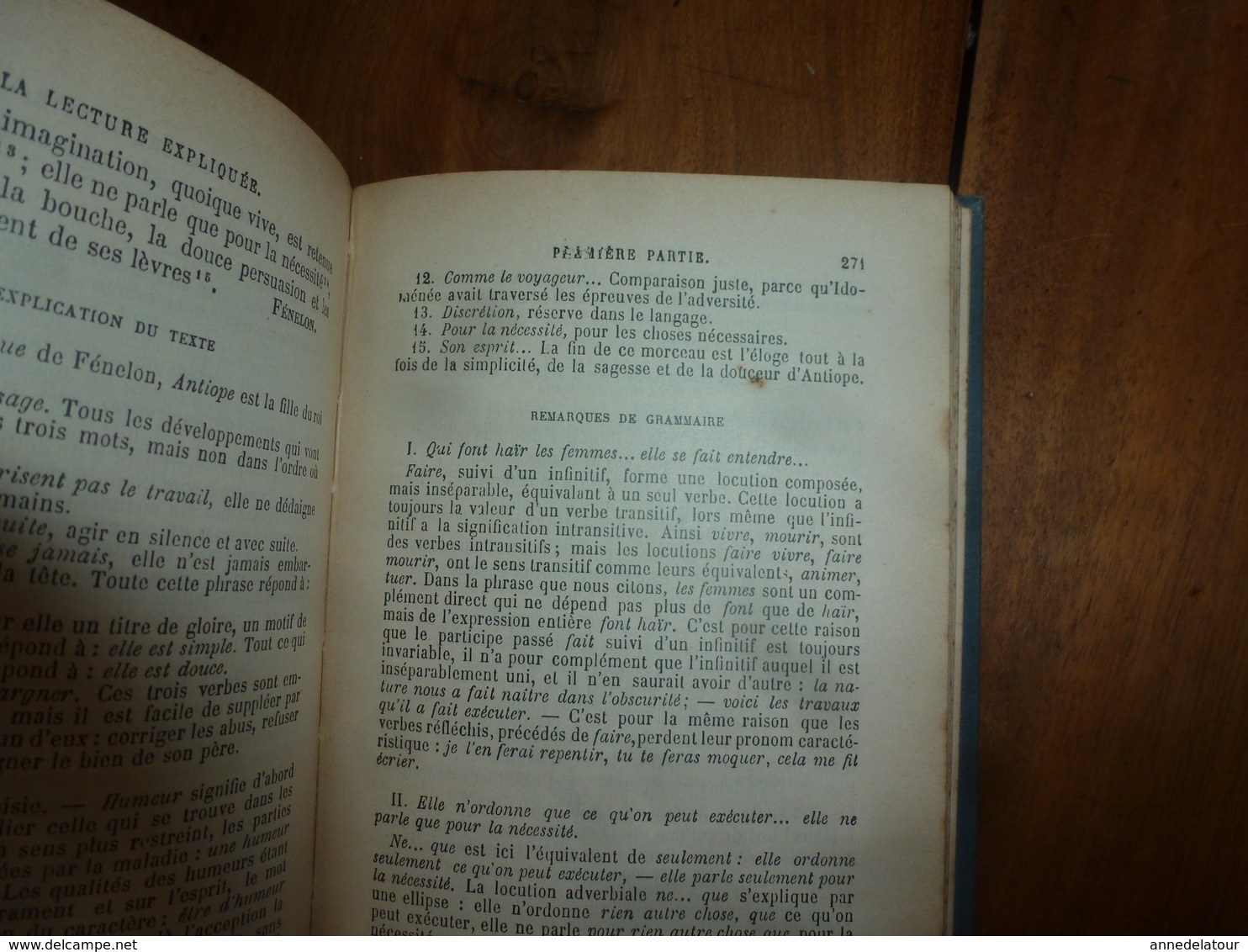 1910  La LECTURE EXPLIQUÉ​E (Recueil de MORCEAUX CHOISIS), par Ch. Lebaigue et R. Pessonneaux