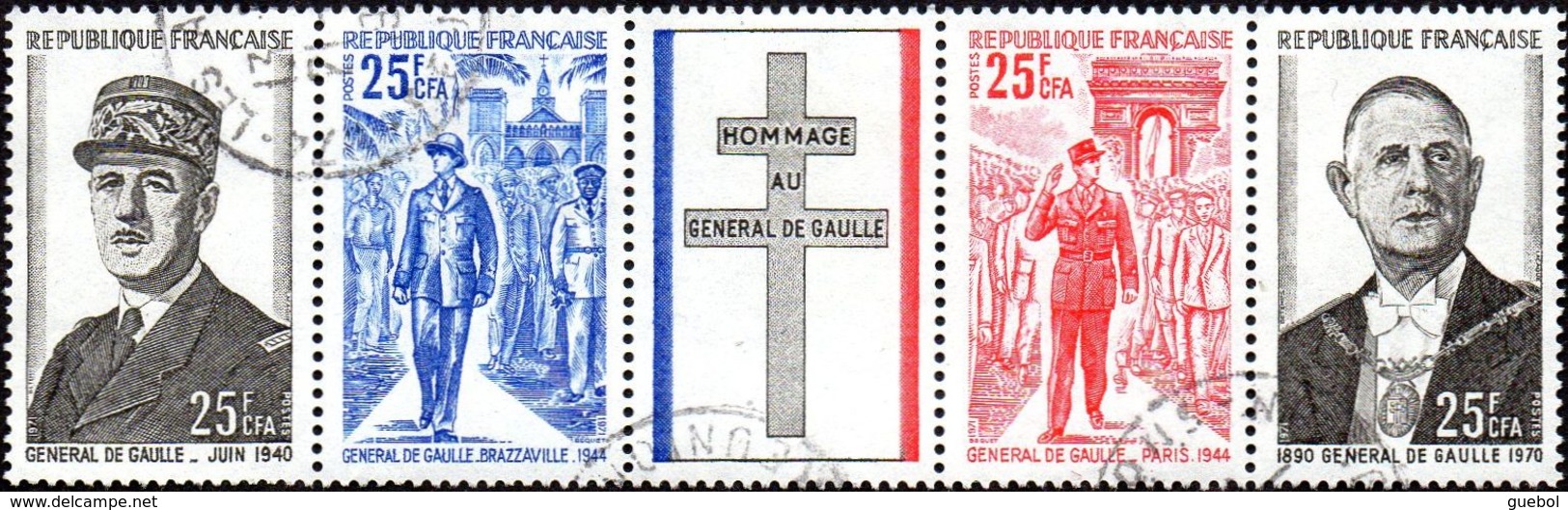 Réunion Obl. N° 403 A - Anniversaire De La Mort Du Général DE GAULLE - Oblitérés
