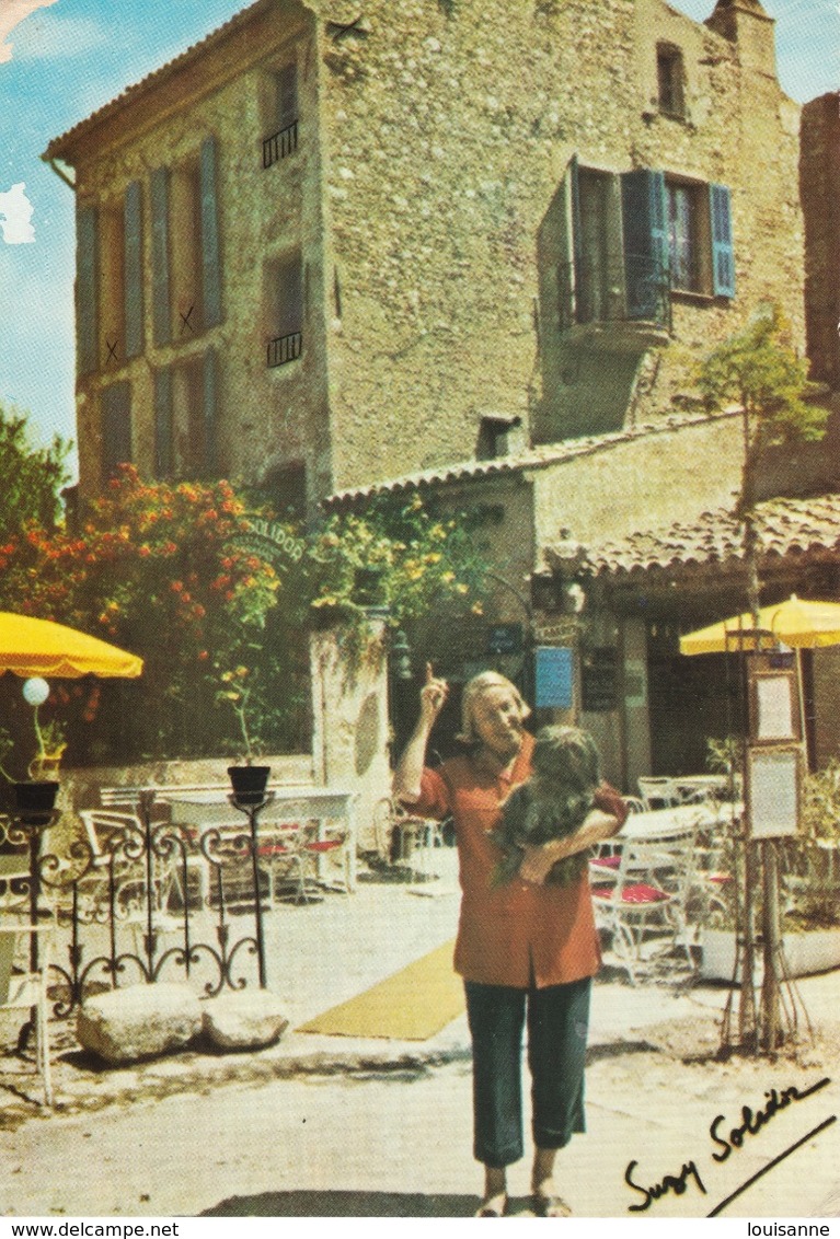 18 / 3 / 626  - PLACE  DU  CHÂTEAU  DE  CAGNES   - RESTAURANT  ET  JARDIN  DE  SUZY  SOLIDOR   ( Devant ) -  C P M - Cagnes-sur-Mer