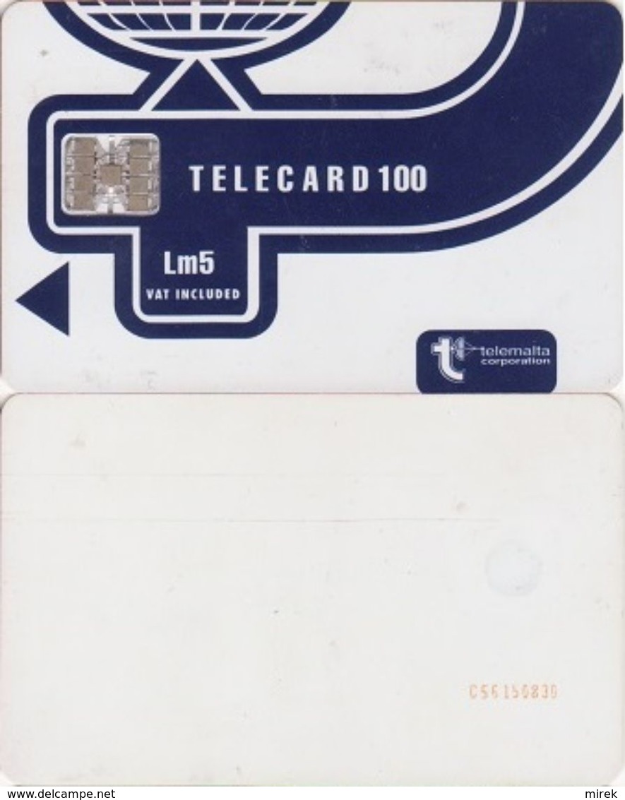 470/ Malta; Telemalta Corporation Logo, 100 Ut., CN C56150830 - Malta