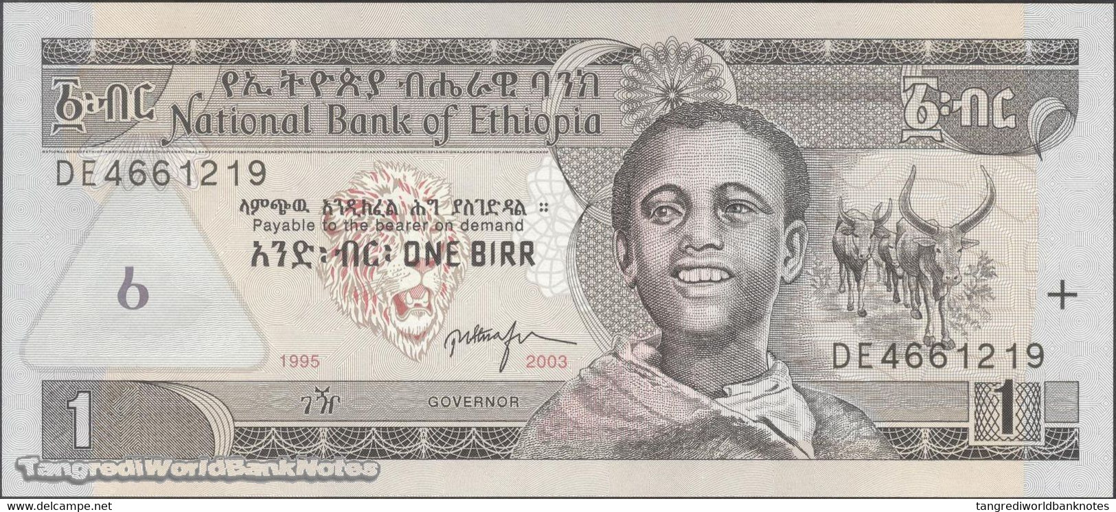 TWN - ETHIOPIA 46c - 1 Birr 2003 Prefix DE UNC - Etiopia