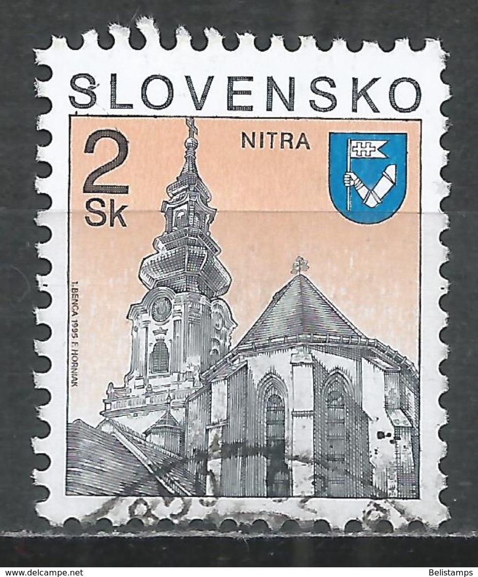 Slovakia 1995. Scott #152 (U) Nitra Church ** Complete Issue - Oblitérés