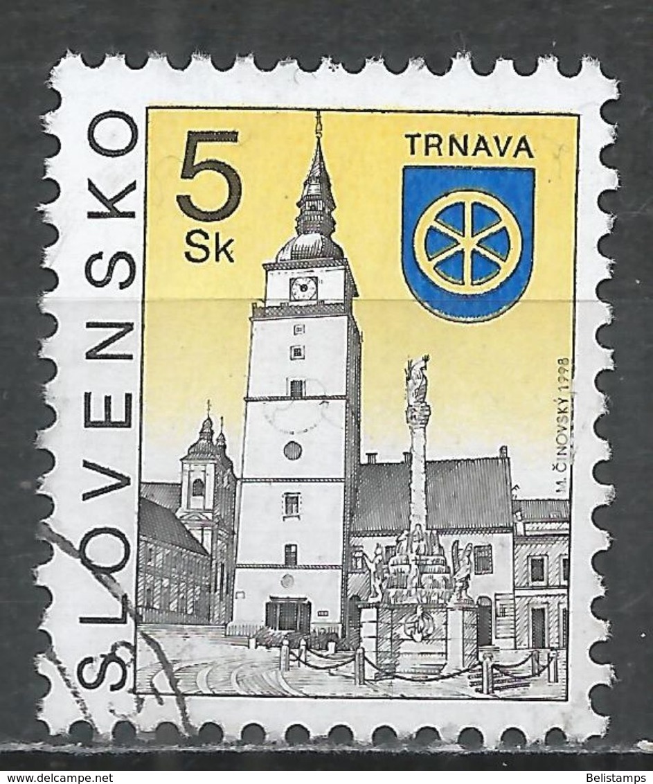 Slovakia 1998. Scott #221 (U) Trnava Church ** Complete Issue - Usados